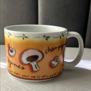 MSC Jocha Mushroom Design Orange Mug